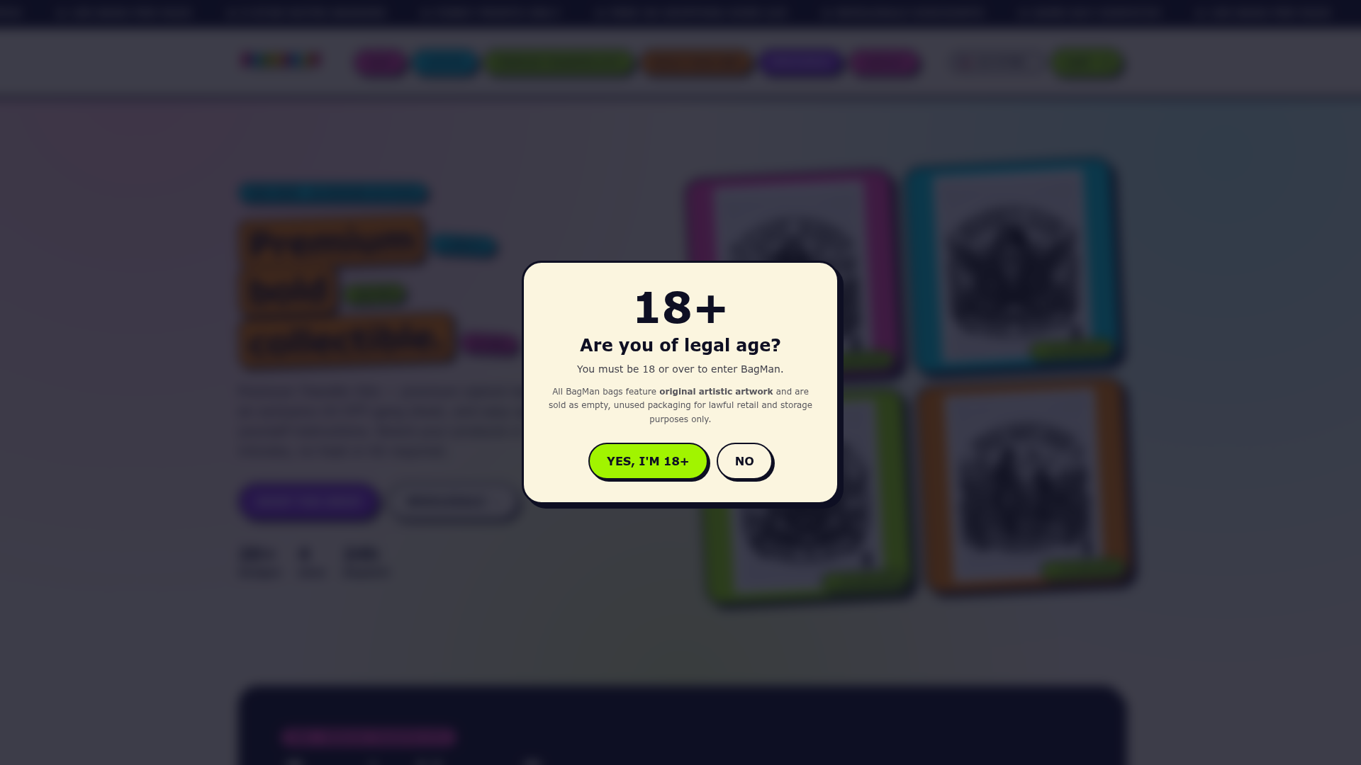 Bagman.uk website preview